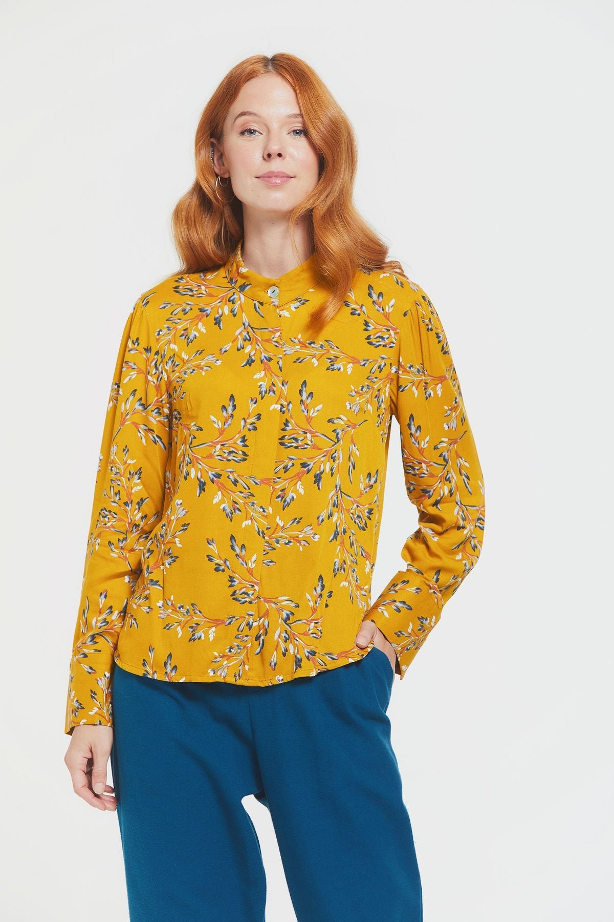 Long Sleeve Women's Shirt Yellow