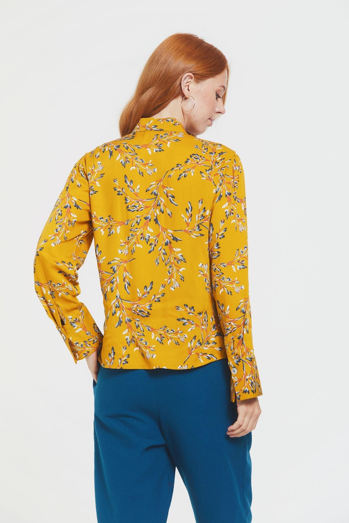 Long Sleeve Women's Shirt Yellow