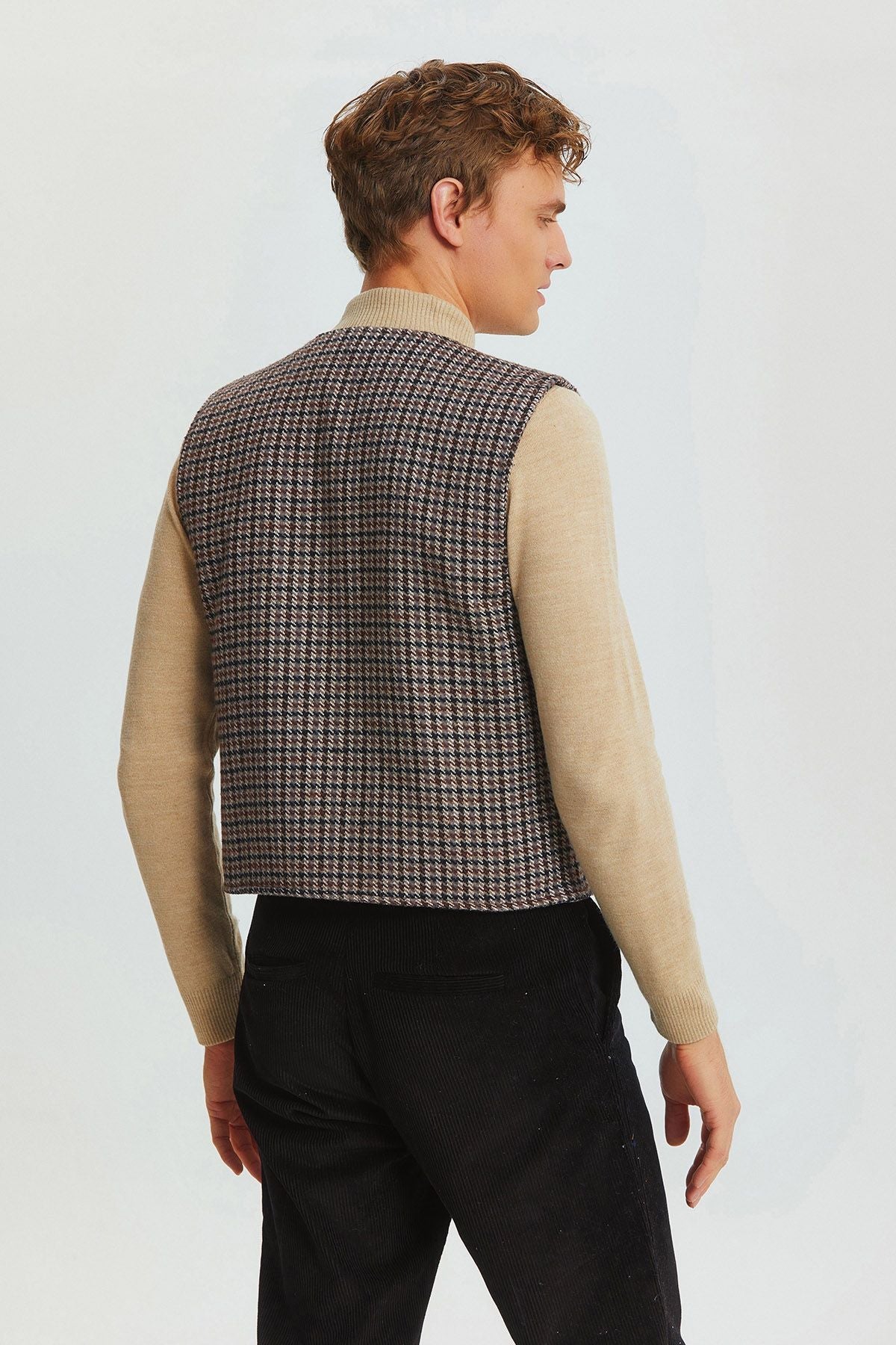 Bohemian Style Classic Cut Men's Vest Gray