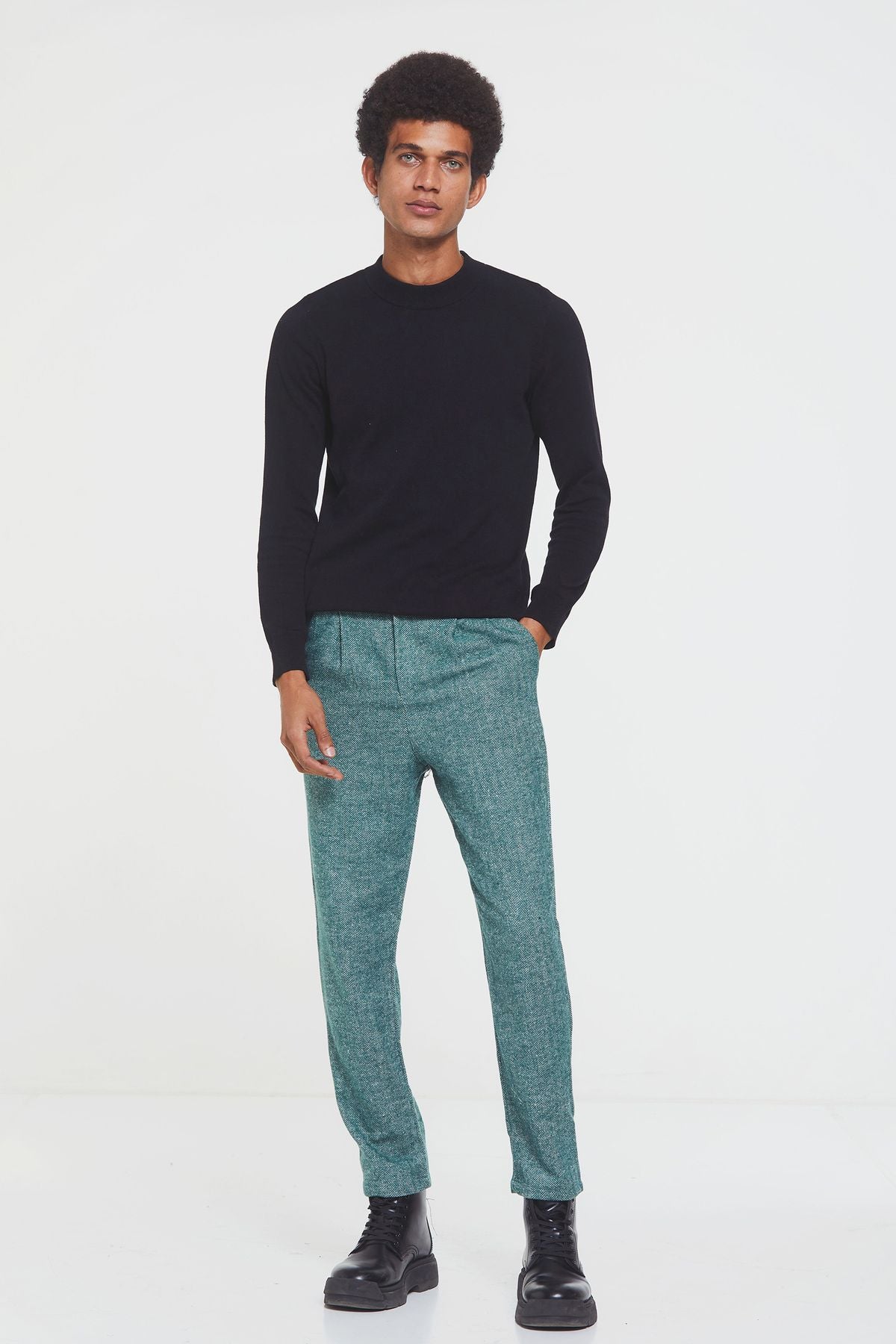 Men's Winter Pants Turquoise