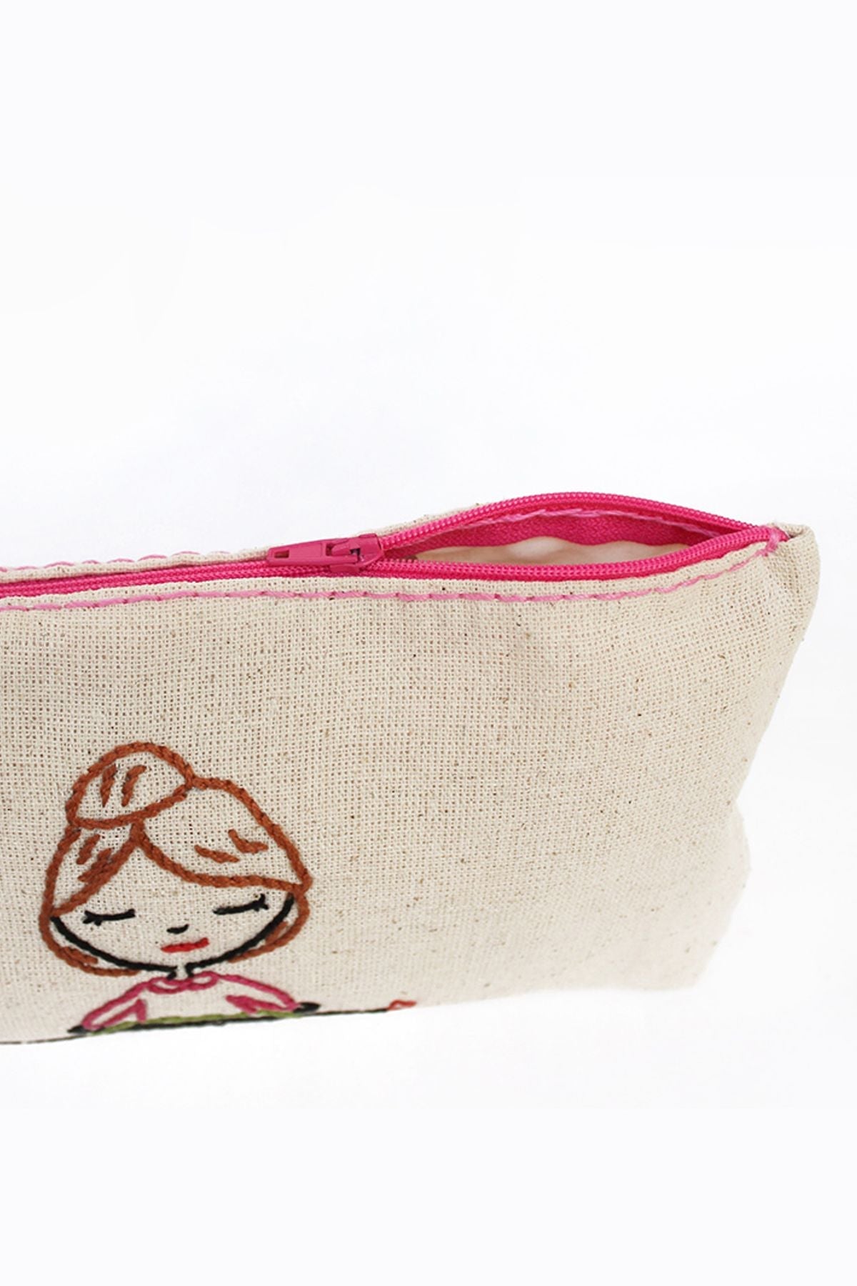 Hand Made Make Up Bag With Yoga Pattern Mix