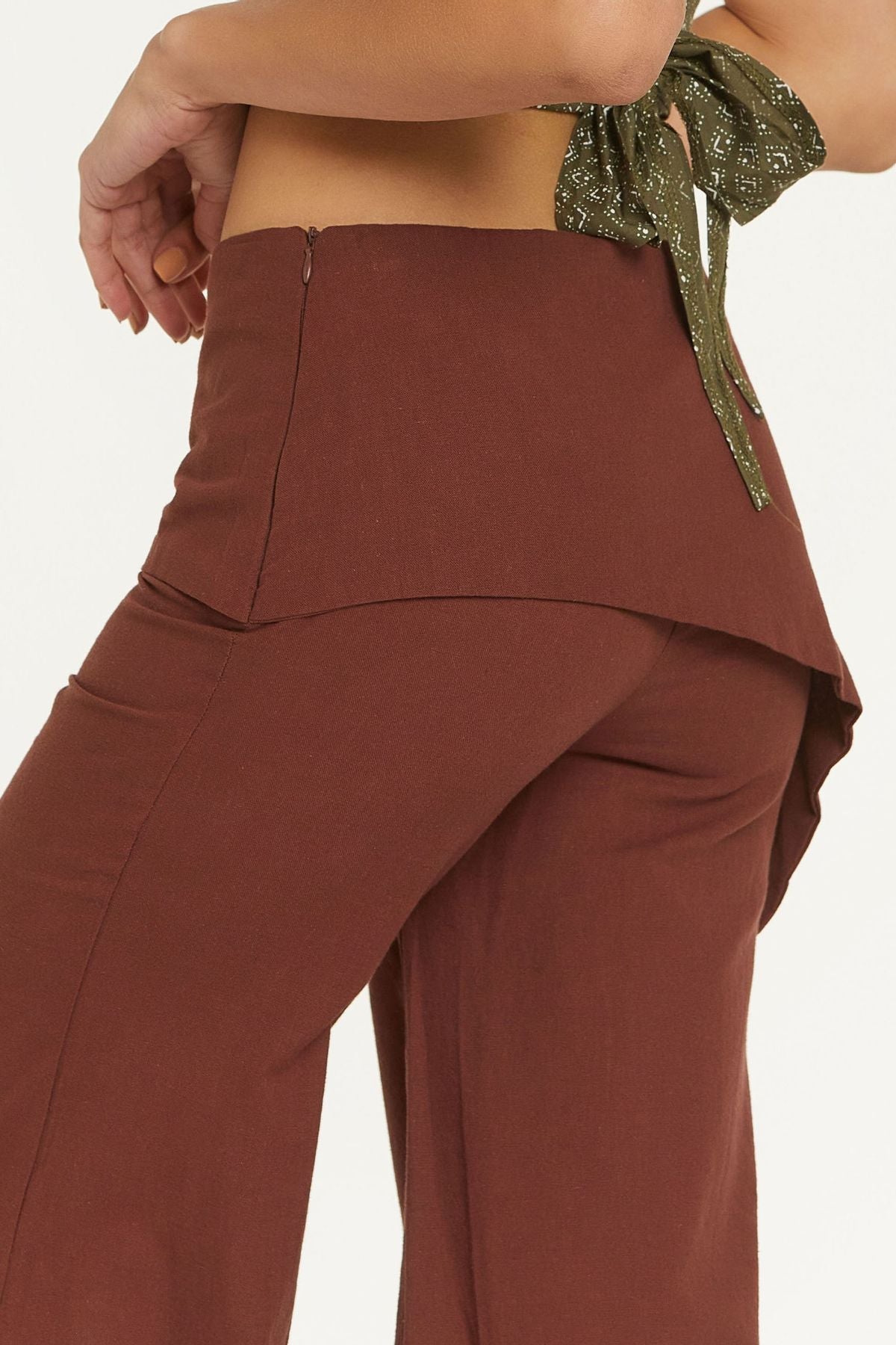 Women's Cotton Hippie Pants Brown