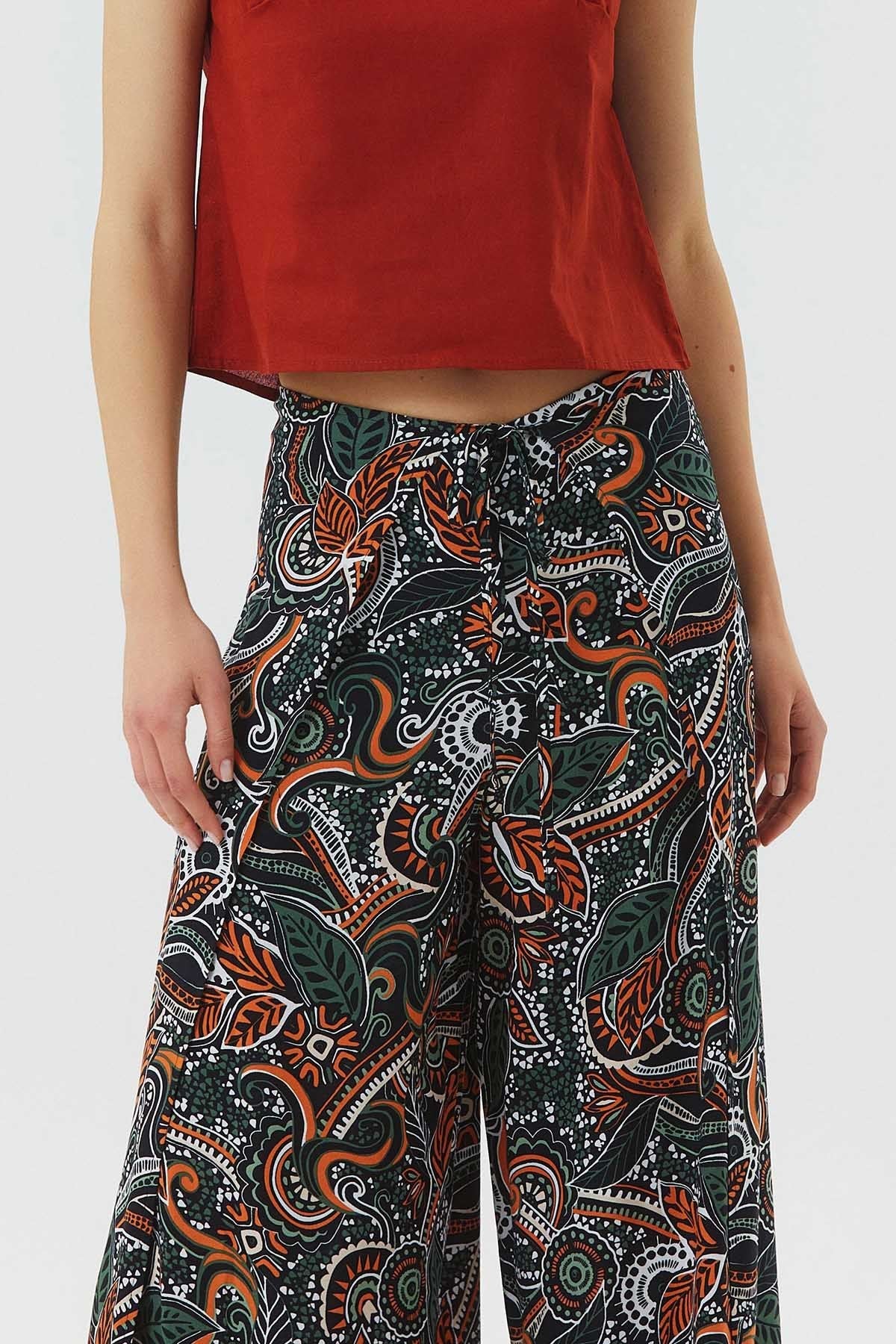 Women's Summer Tie Pants Orange